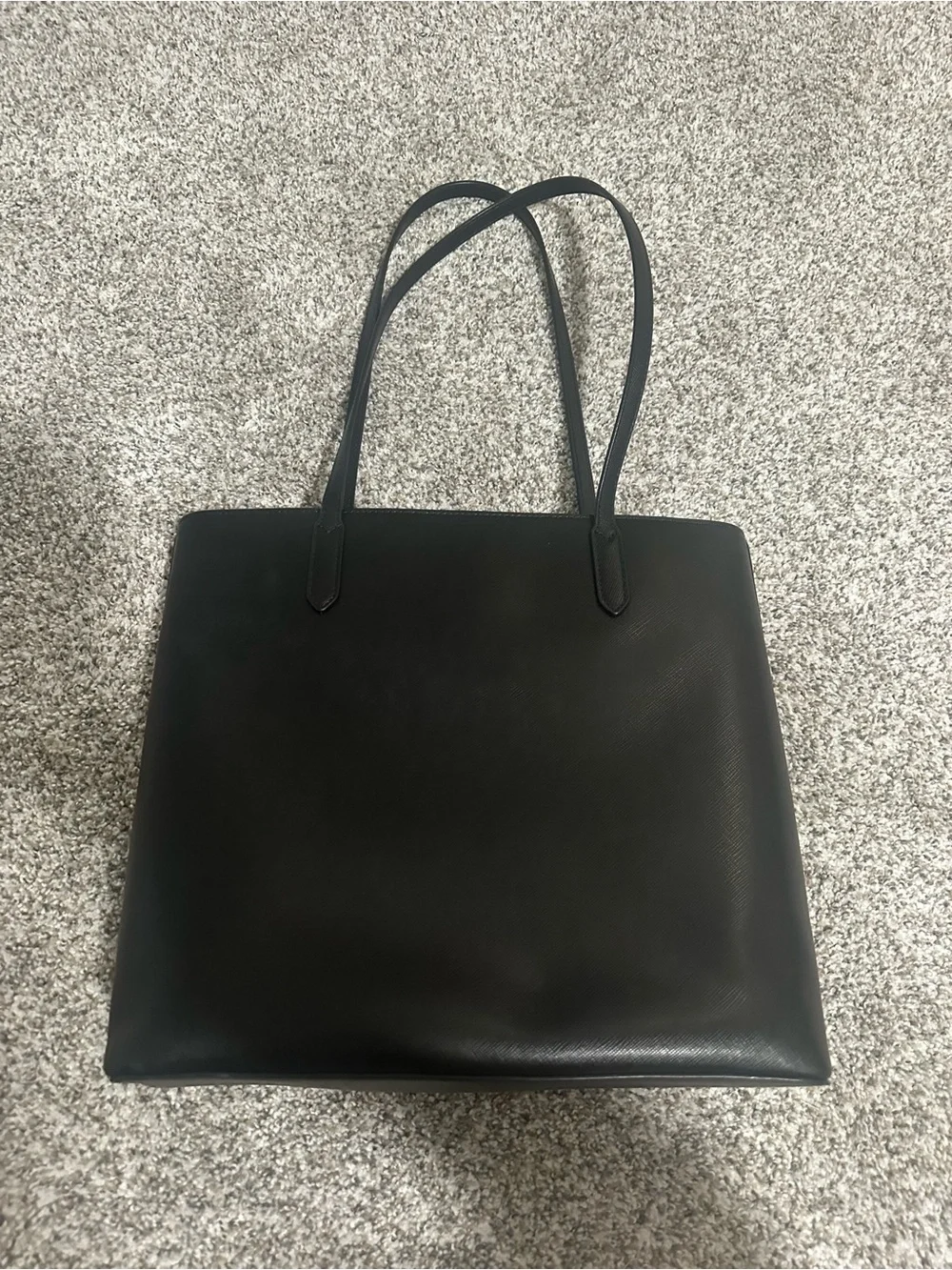kate spade Black Leather Tote with Dual Shoulder Straps
